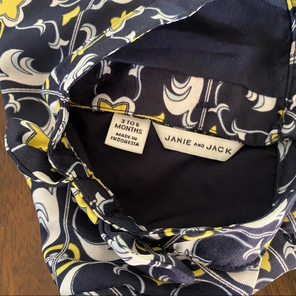 Janie and Jack Medallion Scarf Print Dress